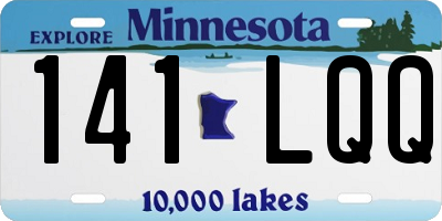 MN license plate 141LQQ