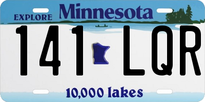 MN license plate 141LQR
