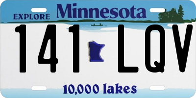 MN license plate 141LQV