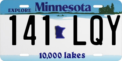 MN license plate 141LQY