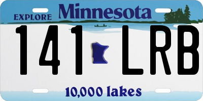 MN license plate 141LRB