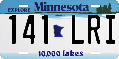 MN license plate 141LRI