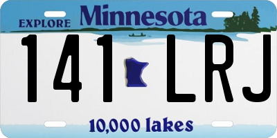 MN license plate 141LRJ