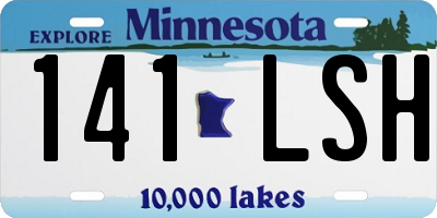 MN license plate 141LSH