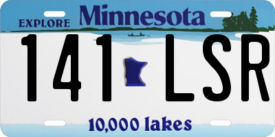 MN license plate 141LSR