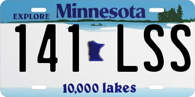 MN license plate 141LSS