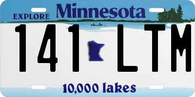 MN license plate 141LTM