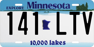 MN license plate 141LTV