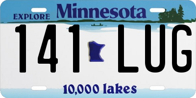 MN license plate 141LUG