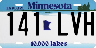 MN license plate 141LVH