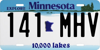 MN license plate 141MHV