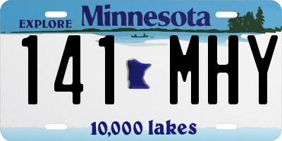 MN license plate 141MHY