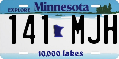 MN license plate 141MJH