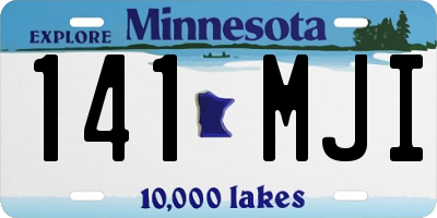 MN license plate 141MJI