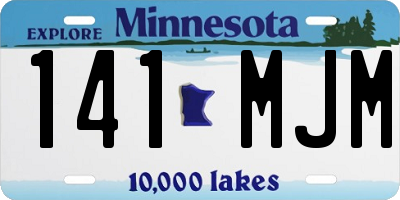 MN license plate 141MJM
