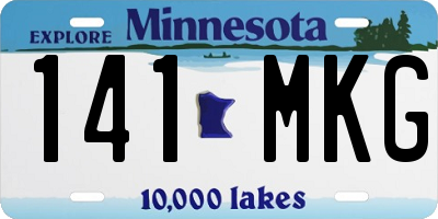 MN license plate 141MKG