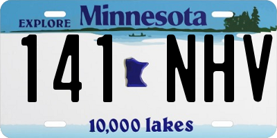 MN license plate 141NHV