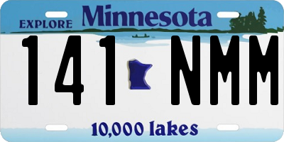 MN license plate 141NMM