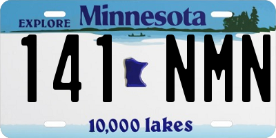 MN license plate 141NMN