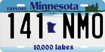MN license plate 141NMO