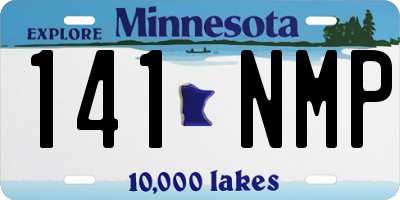 MN license plate 141NMP