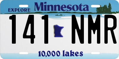 MN license plate 141NMR