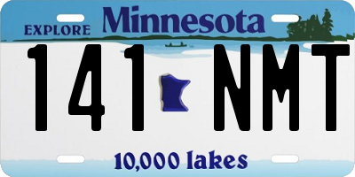 MN license plate 141NMT