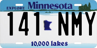 MN license plate 141NMY