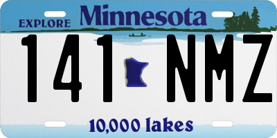 MN license plate 141NMZ