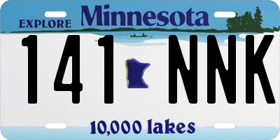 MN license plate 141NNK