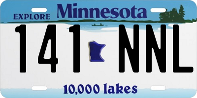 MN license plate 141NNL