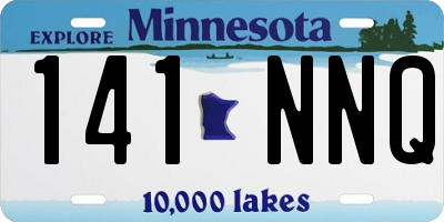 MN license plate 141NNQ
