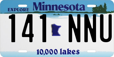 MN license plate 141NNU