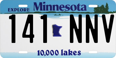 MN license plate 141NNV