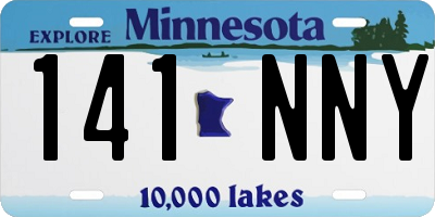 MN license plate 141NNY