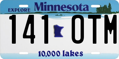 MN license plate 141OTM