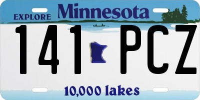 MN license plate 141PCZ