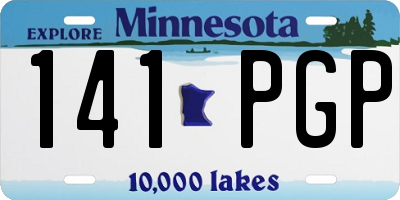 MN license plate 141PGP