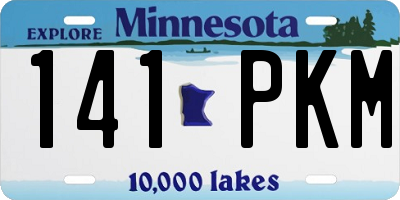 MN license plate 141PKM