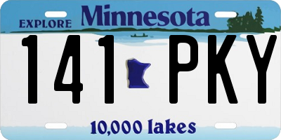 MN license plate 141PKY