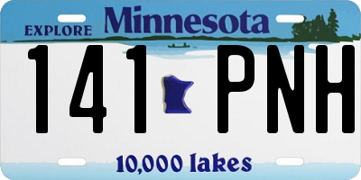 MN license plate 141PNH