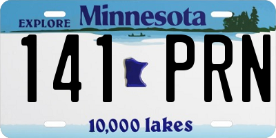 MN license plate 141PRN