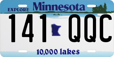 MN license plate 141QQC