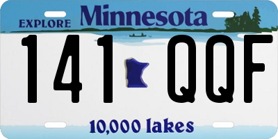 MN license plate 141QQF