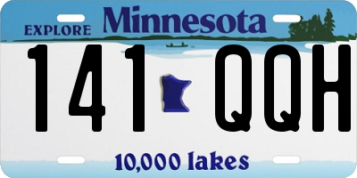 MN license plate 141QQH