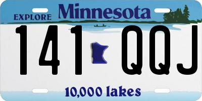 MN license plate 141QQJ