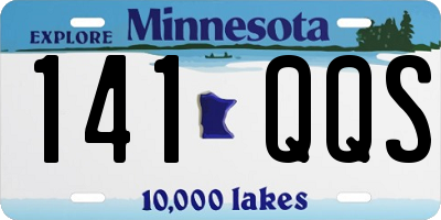 MN license plate 141QQS