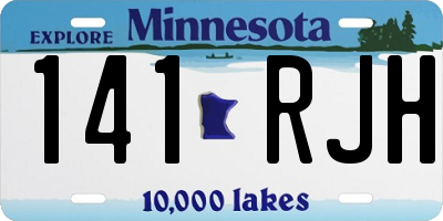 MN license plate 141RJH