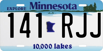 MN license plate 141RJJ