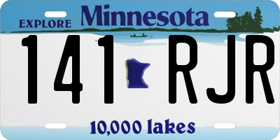 MN license plate 141RJR